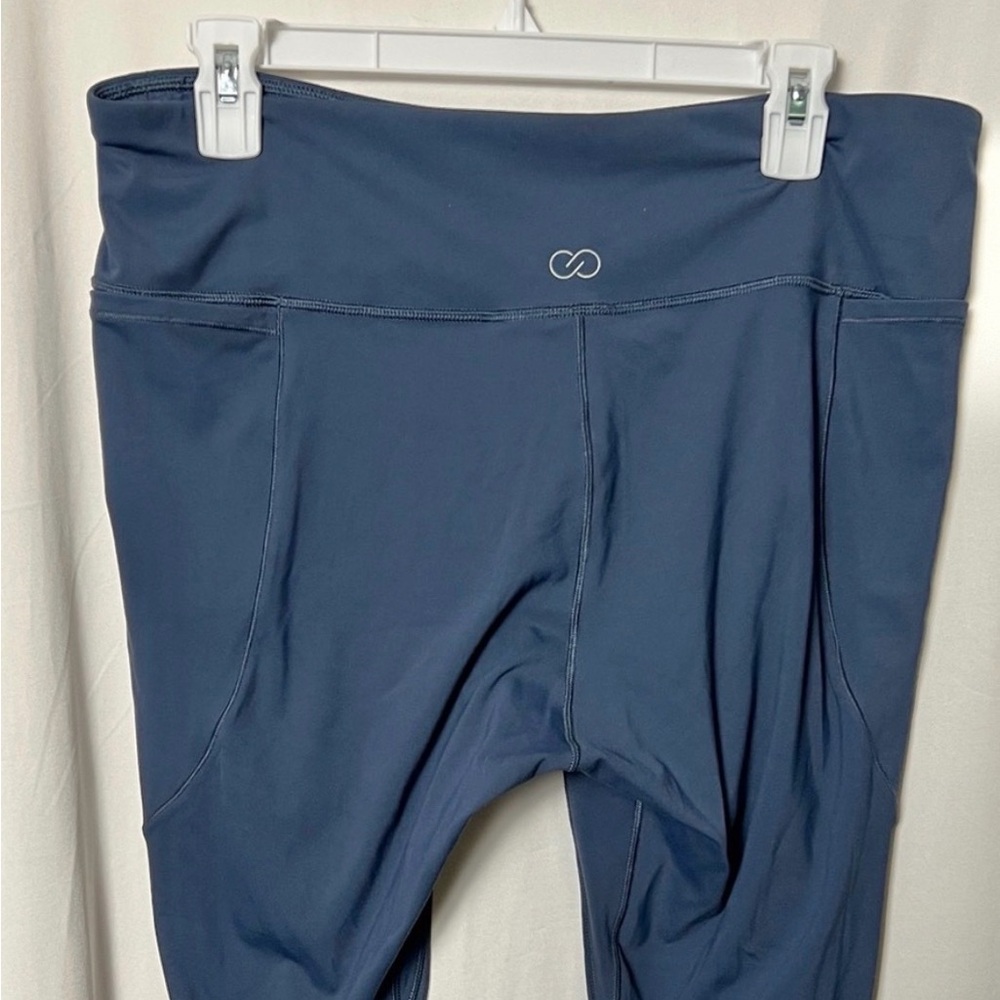 CALIA by Carrie Underwood High Waist Women's Blue Crop Leggings Size XL - Picture 5 of 8